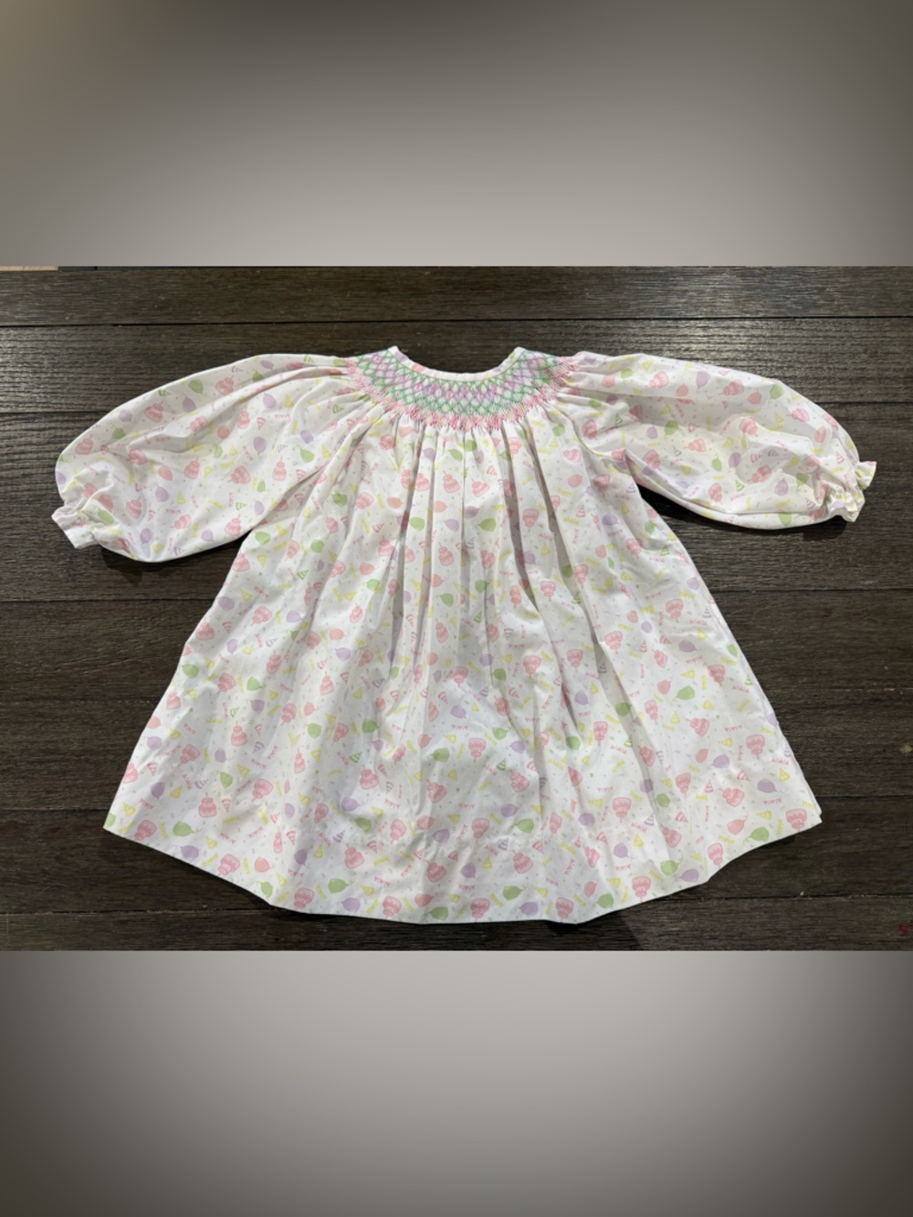 Eliza James Kids Baby Dress Birthday Print